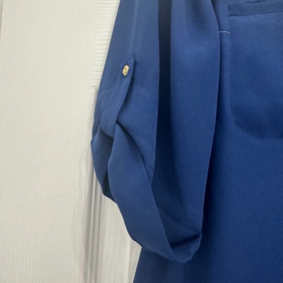 Royal Blue Banana Republic Heritage Button Down Size L - Picture 3 of 6